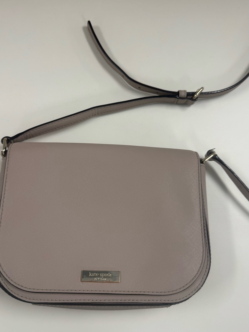 kate spade Pale Mauve Leather Crossbody Bag